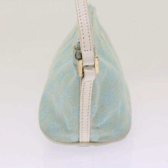 Gucci Gg Canvas Blue Canvas Handbag (Pre-Owned) - Picture 12 of 16